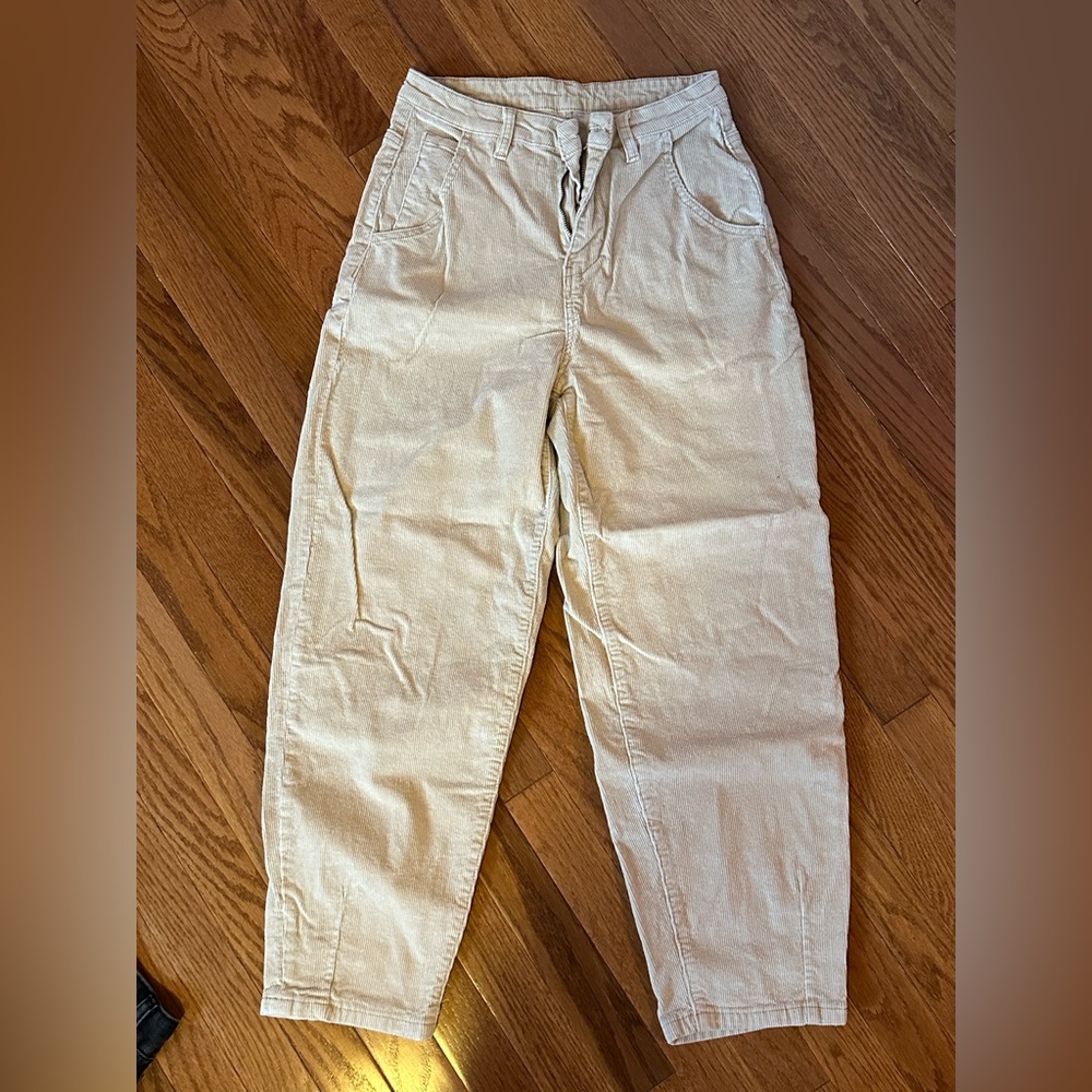 Beige corduroy pants